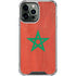 Morocco Flag Distressed iPhone 13 Pro Max Clear Case